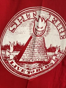 Spitfire Skateboarding Vintage Men’s Medium T-Shirt 90s - Picture 1 of 3