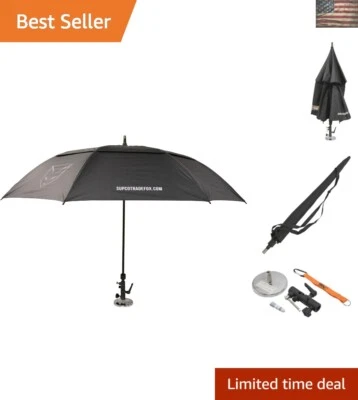 Guarda-chuva impermeável ajustável MUKIT 60 polegadas com base magnética para uso externo - Imagem 1 de 4