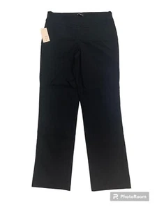 Womens Super Stretch Bl ack Work Casual Pull-On Pants Size Med NEW - Picture 1 of 9