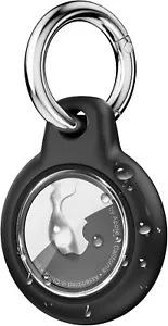 Waterproof Airtag Holder with Apple Airtag Keychain, Hard PC Air Tag Case, - Picture 1 of 7