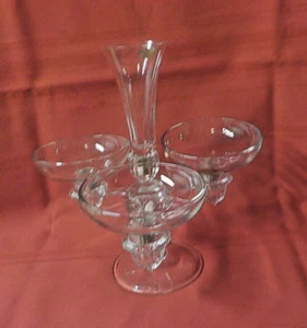 VINTAGE IMPERIAL CANDLEWICK CENTERPIECE EPERGNE SET ELEGANT GLASSWARE 6 PIECES - Picture 1 of 10