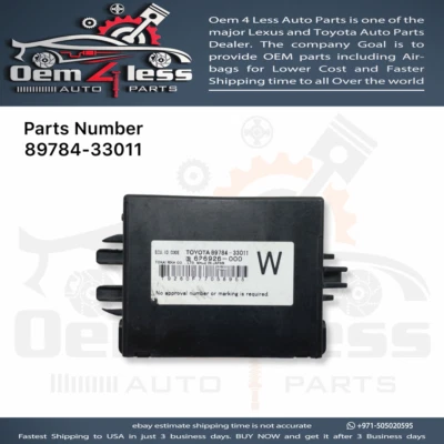 Lexus ES350 Immobilizer Computer Module 2007, 2008 To 2012 OEM 89784-33011 - Image 1 of 4