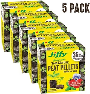 Jiffy J3R36 - 36mm Plant Pellet Refill Seedling Seed Starter 36 Count FAST SHIP  - Picture 1 of 10