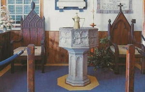 Postal Bermudas Iglesia de San Pedro de San Jorge "La Fuente" COMO NUEVA década de 1950 - Imagen 1 de 1