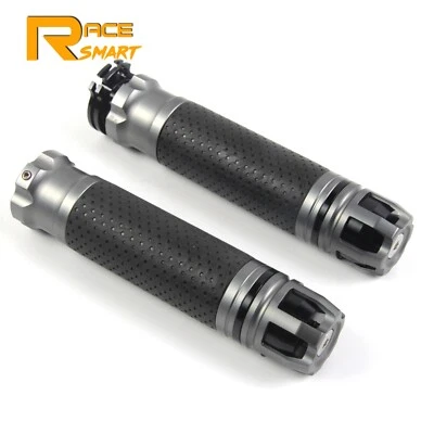 Empuñaduras de manillar de gel de goma CNC de 7/8" 22 mm para Suzuki GSXR 600 750 1000 1300 Foto 1 de 4