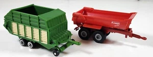 2x SIKU Farm Tractor Trailers, Tipper, Hay, Wagon, 1/72 scale - Picture 1 of 3