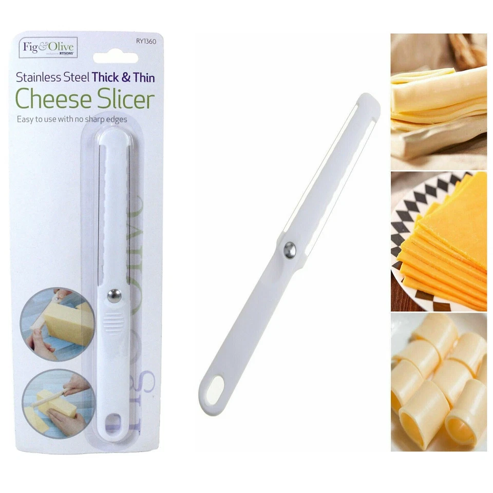 RYSONS Cheese Slicer Double Wire Thick Thin Slices Fast Slice Butter Cheese Peeler Tool