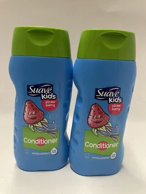 Suave Kids Acondicionador Fresa Hipoalergénico, Sin Desgarros 12 Fl OZ Cada uno - 2 Foto 1 de 3