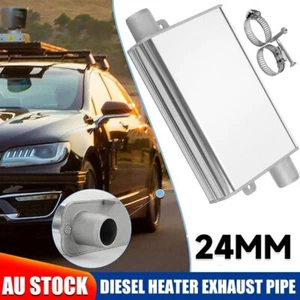 24mm Upgraded Exhaust Pipe Silencer Muffler For Car Air Diesel Parking Heater AU - Picture 1 of 12