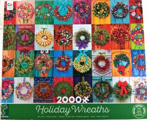 Alison Lee Holiday Wreaths 2000 Piece Jigsaw Puzzle by Ceaco - Picture 1 of 4