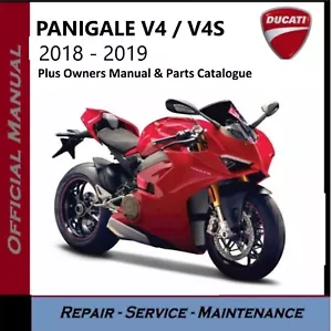 Ducati Panigale V4 / V4S Workshop Service Repair Manual 2018 - 2019 on CD - Picture 1 of 6