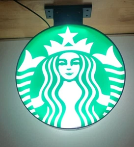 New Double Face 2 Sides vertical Starbucks スターバックス Coffee Cafe LIGHT BOX SIGN - Picture 1 of 3
