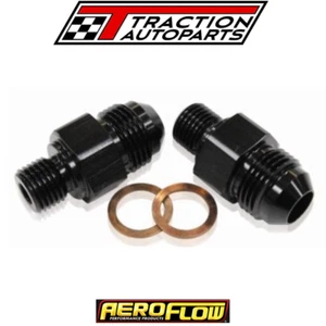 Transmission Cooler Adapter Suit TH400, 1/4" NPSM Thread to -6AN (Pair) - Picture 1 of 3