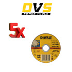 5 x DeWalt DT42240 INOX Stainless Steel Metal Cutting Discs 115 X 1.2 X 22.23mm