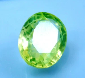 EGL Certified 9.60 Ct Stunning Natural Green Peridot Oval Shape Loose Gemstone - Picture 1 of 4