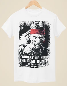 The Deer Hunter  - Movie Poster Inspired Unisex White T-Shirt - Picture 1 of 1