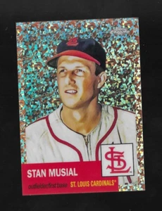 STAN MUSIAL 2022 Topps Chrome Platinum 9 ROSE GOLD MINI DIAMONDS REFRACTOR /75 - Picture 1 of 2