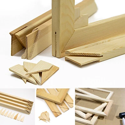 BILDERKING Keilrahmen-Set, Holz Keilrahmenleisten Bausatz zur Selbstmontage, ohne Leinwand