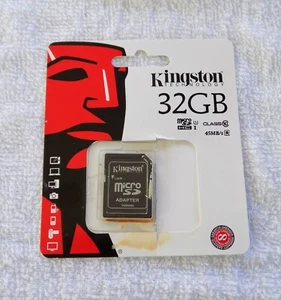 Genuine KINGSTON Micro SD SDHC Memory Card Adapter Converter to Standard SD - Picture 1 of 3