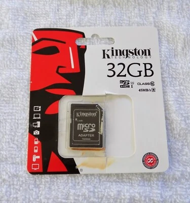 Genuine KINGSTON Micro SD SDHC Memory Card Adapter Converter to Standard SD - Image 1 of 3
