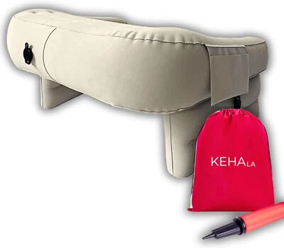 Almohada de lectura inflable - Cojín de regazo de ganchillo para juegos y soporte Foto 1 de 4