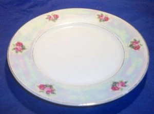 Piatto floreale vintage perlato di Bavaria 7 3/4"D - Foto 1 di 3