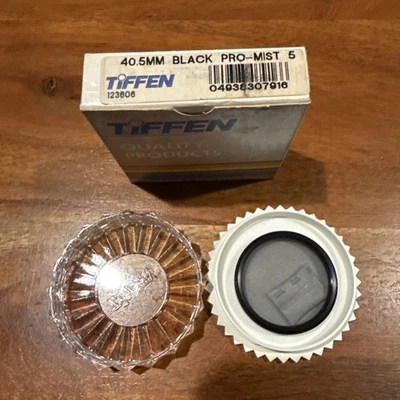 New Tiffen Filter 40.5mm Black Pro-Mist 5 Filter - Image 1 of 3