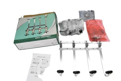 Настенный диспенсер для бутылок спиртных напитков 4 бутылки барная стойка алюминиевый кронштейн комплект оптический - Изображение 1 из 4