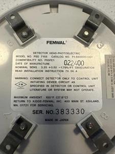 TESTINA RILEVATORE DI FUMO FOTOELETTRICO FENWAL PSD 7155 - Foto 1 di 3
