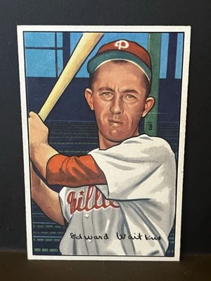 1952 BOWMAN Mid-Hi Grade Set Break # 92 EDDIE WAITKUS EX-Mt - Image 1 of 2