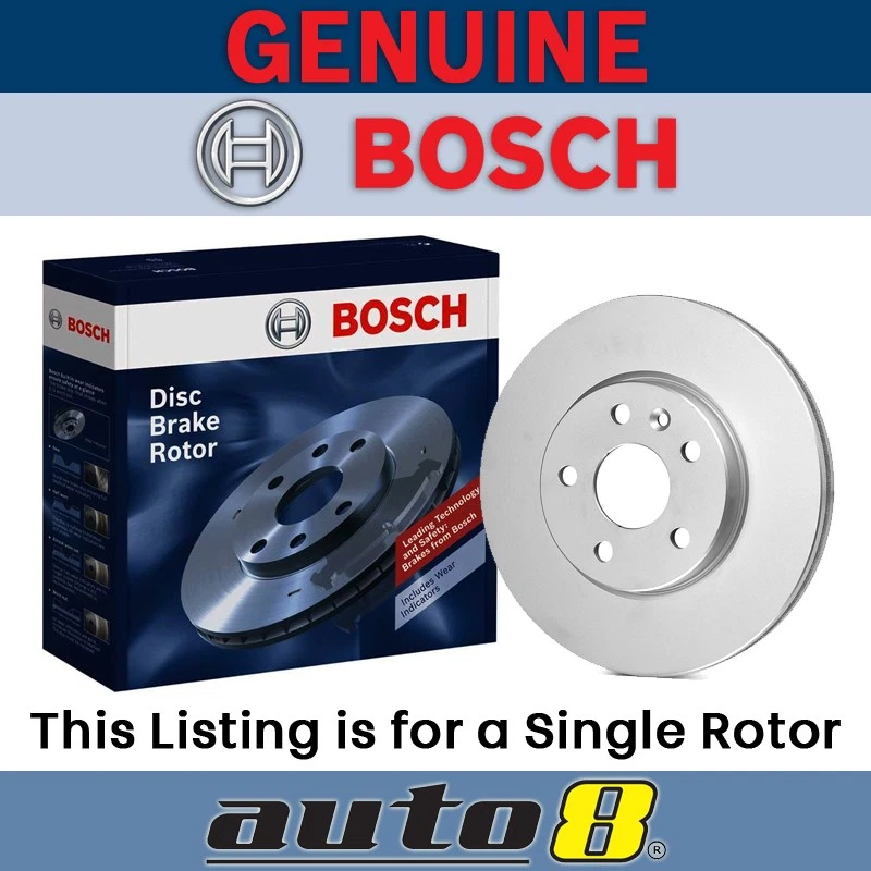 Bosch Front Brake Rotor fit Nissan Patrol Gr Y61 3L ZD30DDTI 2000 - 2010 - Image 1 of 1