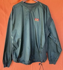 Windbreaker Jacket Men's Large Vintage Easton Pullover Anorak Green Nylon Synch - Picture 1 of 8