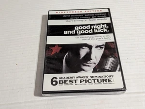 Good Night, And Good Luck (DVD, 2006, Widescreen) Brand New Sealed - Imagen 1 de 2