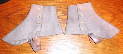 Par de cuatro botones marrones de lana y cuero usados vintage Foto 1 de 4