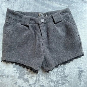 The New Fashion Shorts Womens XL (Tag) Fits Medium Tweed Lace Gray Retroglam - Picture 1 of 6