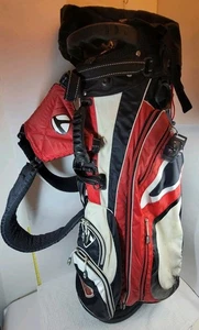 Taylormade Ketel One Stand Borsa da Golf 6 Vie Rosso Nero Bianco Copertura Antipioggia - Foto 1 di 22