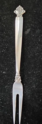 DE COLECCIÓN GEORG JENSEN DANESA PLATA ESTERLINA OLIVA/LIMÓN TENEDOR PARA SERVIR ACANTO Foto 1 de 4