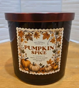 Leoben Pumpkin Spice 3 Docht Kerze amerikanisches Sojawachs 24 Oz. - Bild 1 von 9