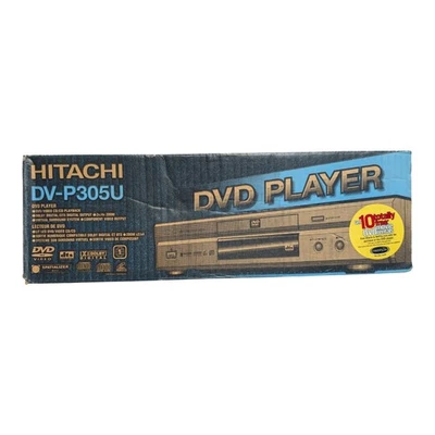 Hitachi DV-P305 DVD CD Video Reproductor de CD Doby Digital DTS Caja Abierta Probado Foto 1 de 4