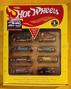 1993 HOT WHEELS 25th ANNIVERSARY COLLECTOR'S EDITION --- SERIES #1 --- 8 CAR SET - Picture 1 of 10