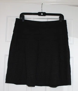 Athleta Skirt Mini A-Line Stretch Unlined Zip Close Pocket Gray Sz 10 - Picture 1 of 4