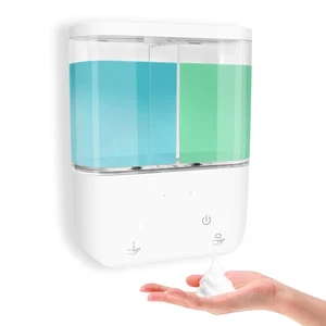 Doppel Automatischer Seifen- und Duschspender Wandhalterung 2 Kammern Spender IP... - Bild 1 von 9