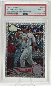 Topps Diamond Anniversary ALBERT PUJOLS 2011 PSA 10 #547 Cardinals envío gratuito - Imagen 1 de 2