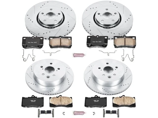 Kit de pastillas de freno y rotor delantero y trasero 91VB87R para Lexus GS350 2007-2011 Foto 1 de 1