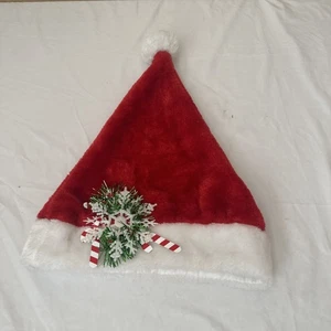 Vintage Urlaub Weihnachten Weihnachtsmann rot & weiß Mütze Medium Size - Bild 1 von 4