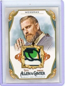 Luke Wessman 2022 Topps Allen & Ginter Memorabilia Tattoo Artist - Picture 1 of 2