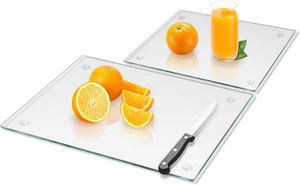 Tempered Glass Cutting Board for Kitchen, Clear Glass Board for Countertop, H... - Picture 1 of 12