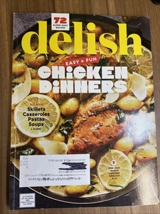 Delish Magazine #9 Chicken Dinners, 72 Recipes, 2023 Skillets Casseroles Soups - Picture 1 of 12