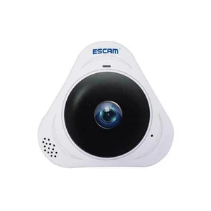 960P HD IR Lente Ojo de Pez ESCAM Q8 P2P 360 Panorámica Mini WiFi Cámara de Seguridad IP - Imagen 1 de 6