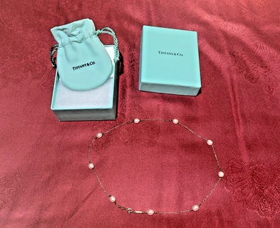 Tiffany & Co. Elsa Peretti серебряный жемчуг 18» ожерелье - Изображение 1 из 4